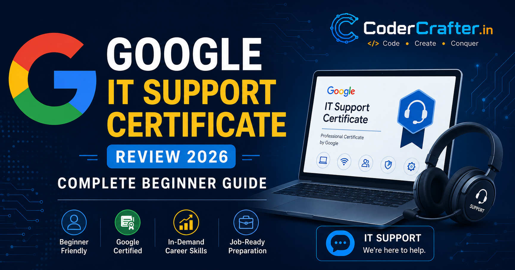 Google IT Support Certificate Review 2026 – Complete Beginner Guide